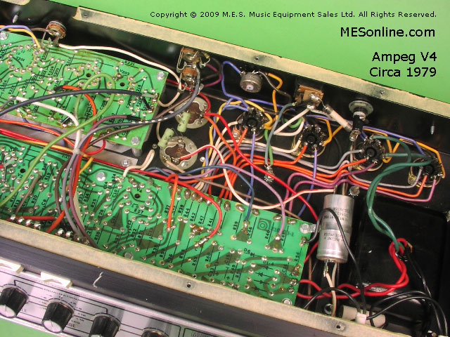 1979 Ampeg V4 amplifier head with 4 x 12 EXV4 speaker cabinet, image 24