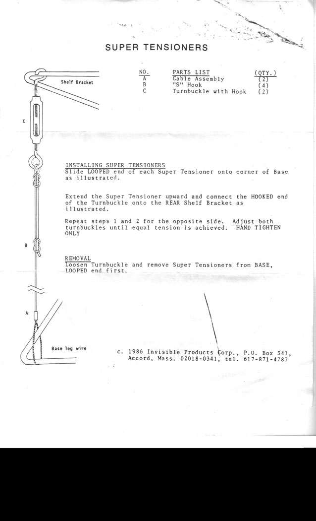 Invisible KB3 assembly guide, back, image 7
