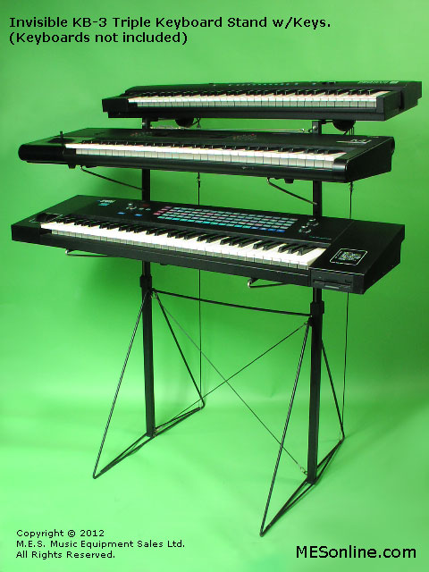 Invisible KB3 triple Keyboard Stand, with keys, image 3